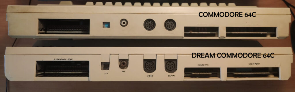 parte trasera commodore 64 drean