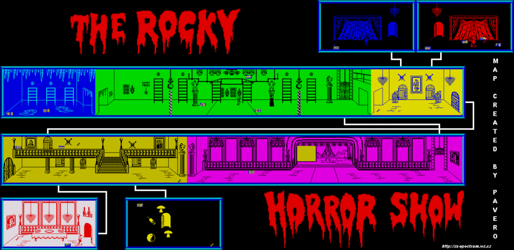 the rocky horror show zx spectrum maps